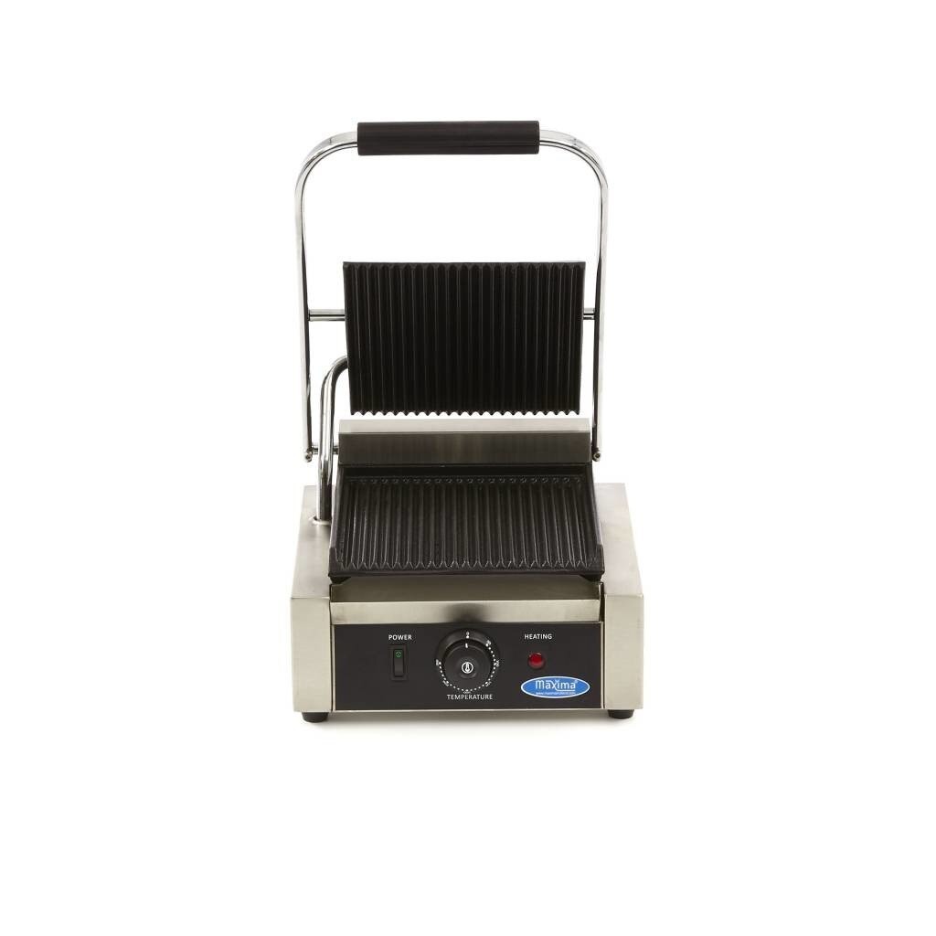 Toaster grill, simplu, suprafata striata, dimensiuni: 290x305x210h mm, alimentare 220V, putere instalata 1800W, greutate 17.5kg