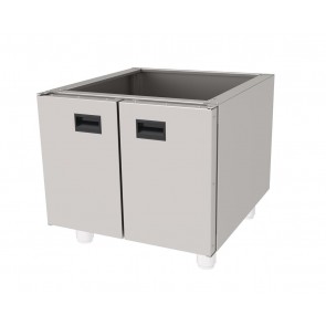 Baza inchisa cu 2 usi, structura din inox, dimensiuni 600x650x560