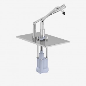Capac GN1/4 cu pompa tip levier pentru dozatorul de sosuri reci 540102, dozare 3x 35ml (± 5 ml), inox, dimensiuni 165x270x365hmm