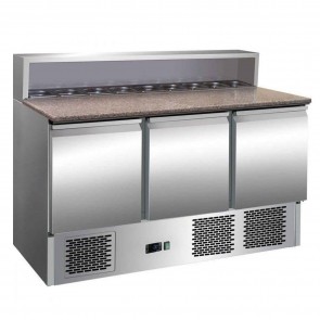 Banc refrigerant pentru pizza, putere 240 W, inox