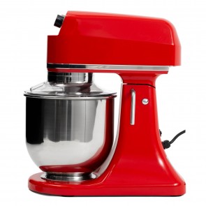 Mixer planetar, capacitate 7 litri, culoare rosie, putere 350 W
