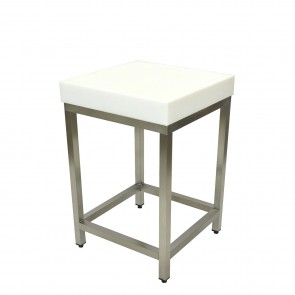 Butuc pentru transat carne cu blat din polietilena, 500x500x100hmm