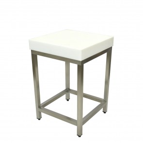 Butuc pentru transat carne cu blat din polietilena, 500x500x25hmm