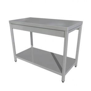 Masa centrala, dimensiuni 1600x700x850mm, inox