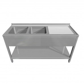 Spalator cu 2 cuve, dimensiuni 1400x700x850hmm, inox