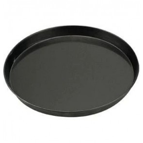 Tava pizza, rotunda, tabla neagra, diametru 260mm, inaltime 25mm