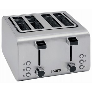 Toaster Profesional pentru 4 felii de paine, model ARIS 4, putere 1600 W, inox, SARO