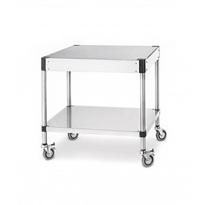 Suport din inox, cu roti, pentru rotisor electric sau gaz
