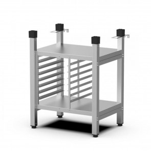 Suport inalt deschis, capacitate 7 tavi GN1/1 cu distanta de 60 mm intre tavi