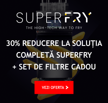 30% Reducere friteuza + sistemul de filtrare